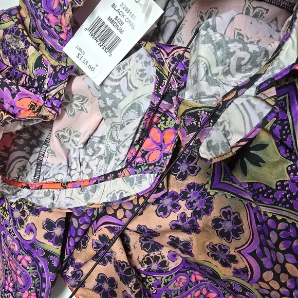 Xirena Jules Puff-Sleeve Top Womens Medium White Boho Luxe V-Neck Cotton Blouse - Picture 12 of 15